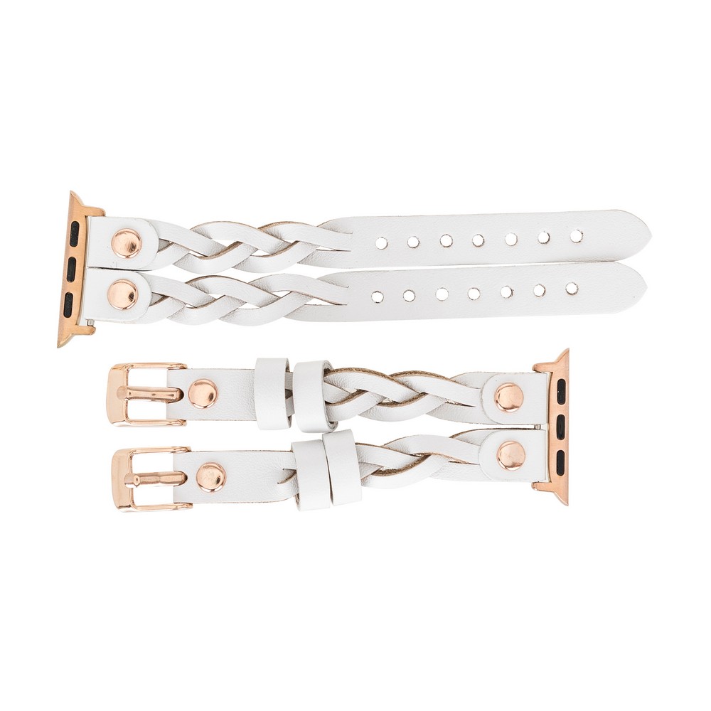 Apple Watch Uyumlu Deri̇ Kordon York Double Tour F3