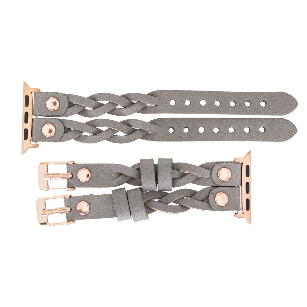 Apple Watch Uyumlu Deri̇ Kordon York Double Tour Rst9