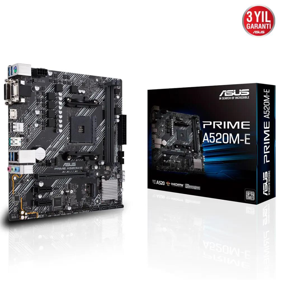Asus Prıme A520M-R Ddr4 5100Mhz Matx Am4