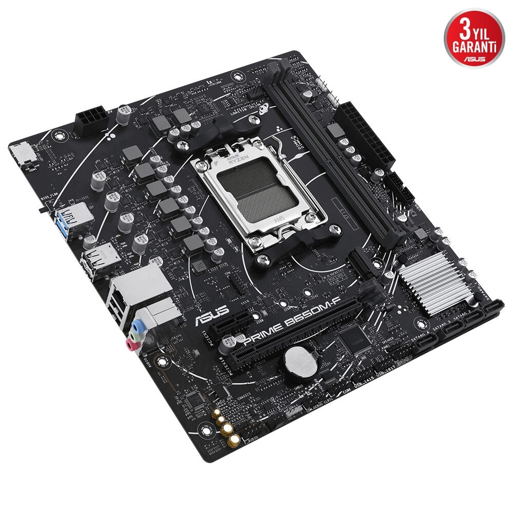 Asus Prıme B650M-F Ddr5 7200+(Oc) Hdmı M.2 Am5 Mb