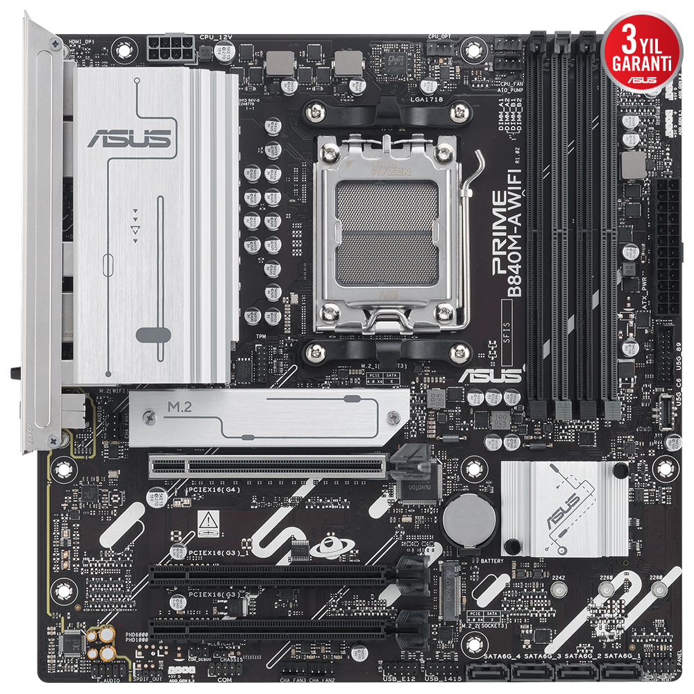 Asus Prıme B840M-A Wıfı Amd  Ddr5 Matx Anakart