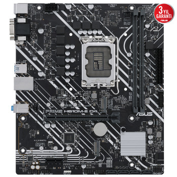 Asus Prıme H610M-E D4-Csm Ddr4 3200Mhz Dp Hdmı M.2 Matx 1700P