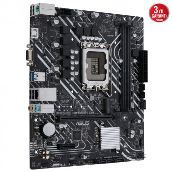 Asus Prıme H610M-K D4 Argb Ddr4 3200Mhz Matx
