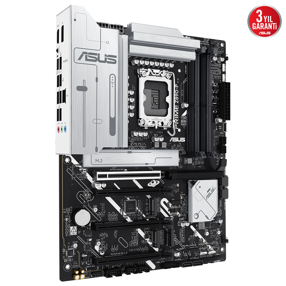 Asus Prıme Z890-P Ddr5 4Xm2 Usb3.2 Rgb Lan Atx