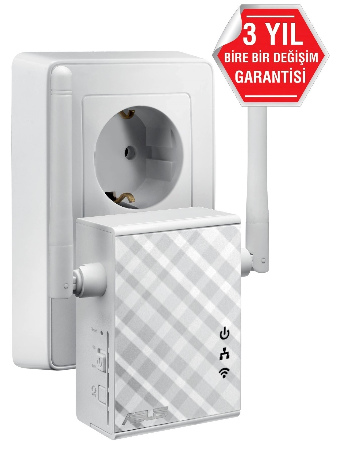 Asus Rp-N12 300Mbps Pri̇z Ti̇pi̇ Menzi̇l Geni̇şleti̇ci̇