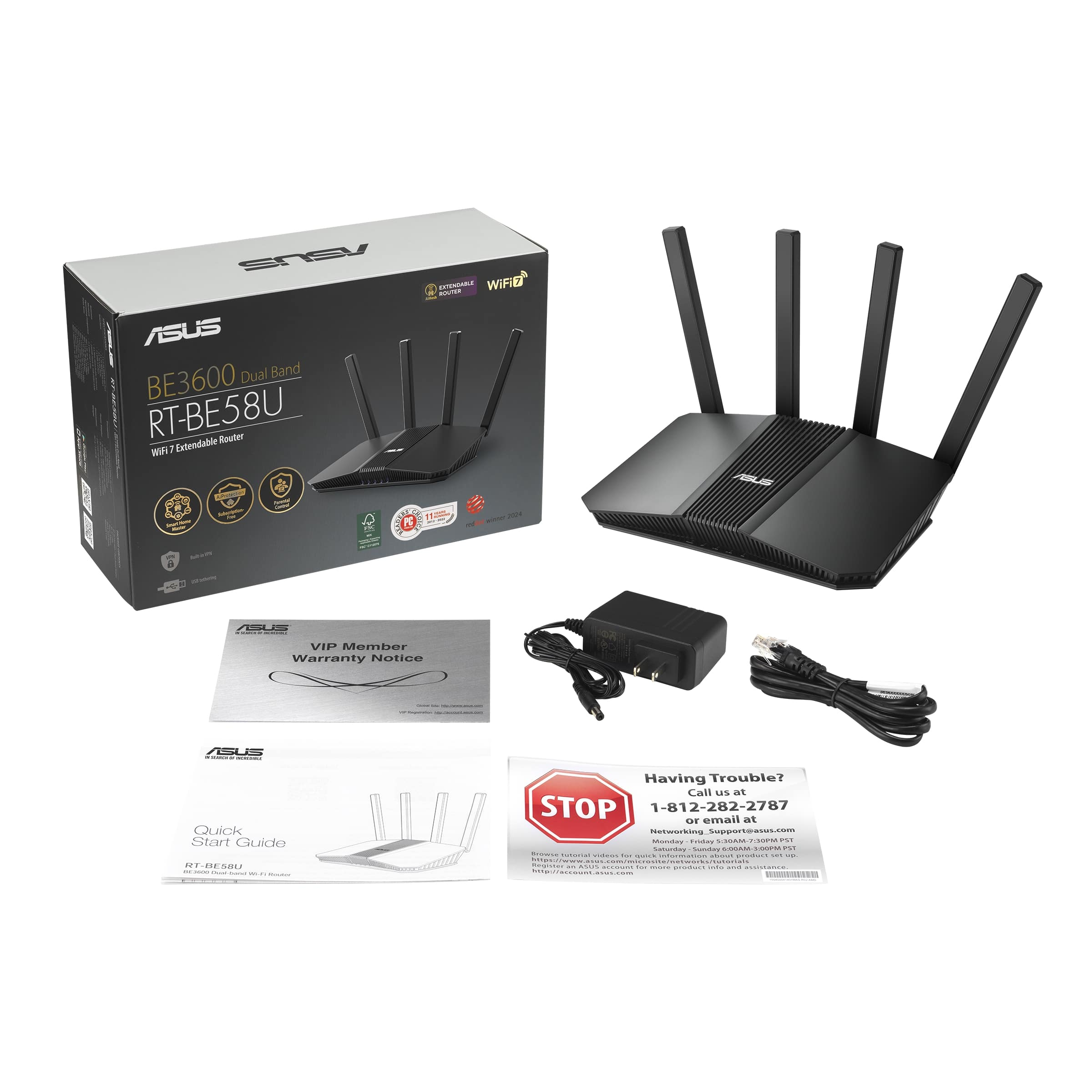 Asus Rt-Be58U Wıfı7 Be3600 Router