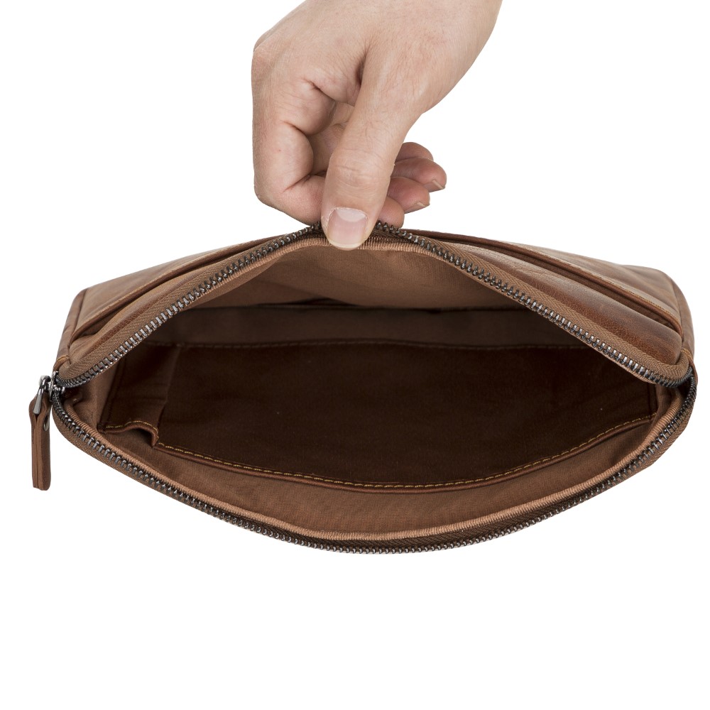 Awe 14 İnç Macbook Ve Pc Uyumlu Deri̇ Kılıf Tn2 Kahve