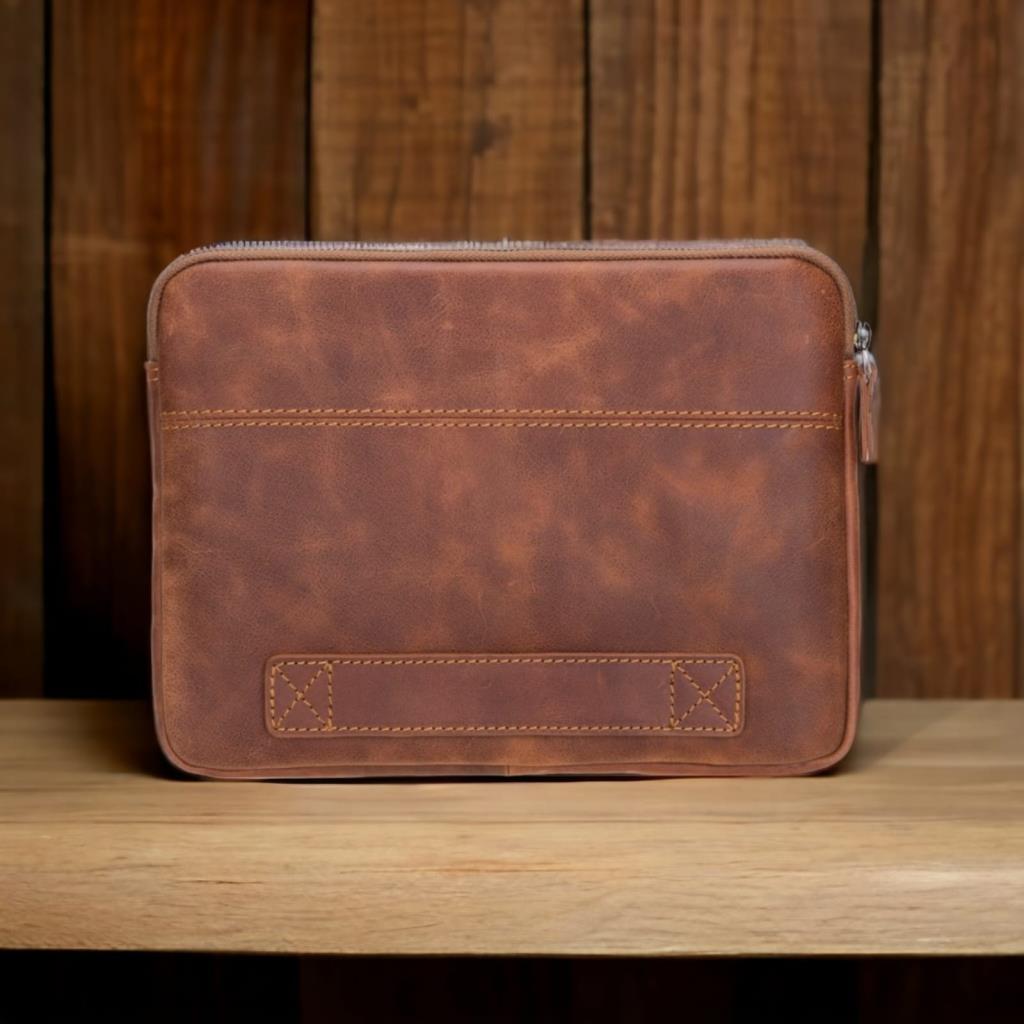 Awe 14 İnç Macbook Ve Pc Uyumlu Deri̇ Kılıf Tn2 Kahve