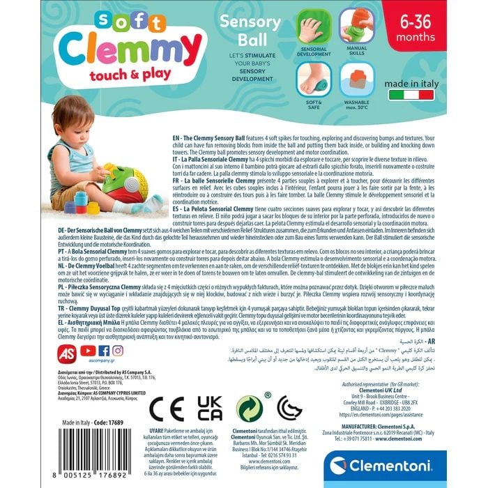 Baby Clementoni̇ Yumuşak Blok Duygusal Top 17689