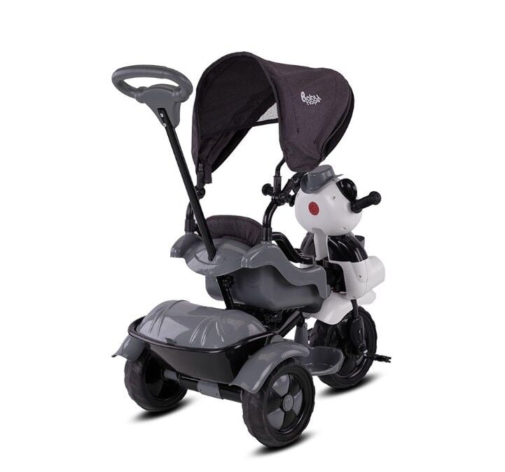 Babyhope 127A Li̇ttle Panda 3 Tekerli̇ Kontrollü Bi̇si̇klet (Pedli̇) Gri̇