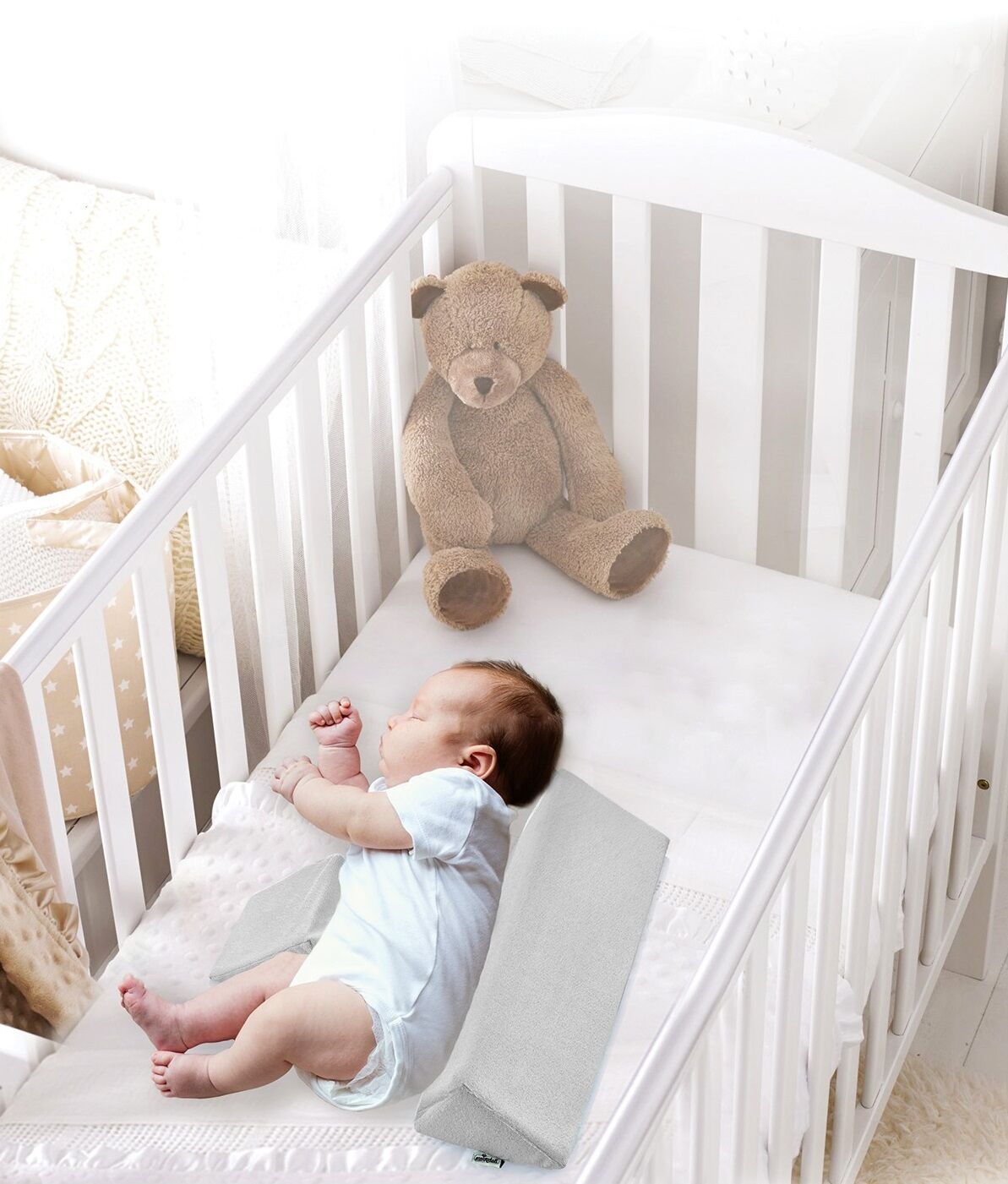 Babyjem Bebek Güvenli̇ Uyku Yastığı 014 Gri̇