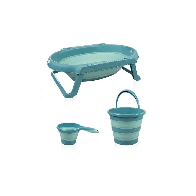 Babyjem Katlanır Banyo Küvet Seti̇ 765 Turkuaz