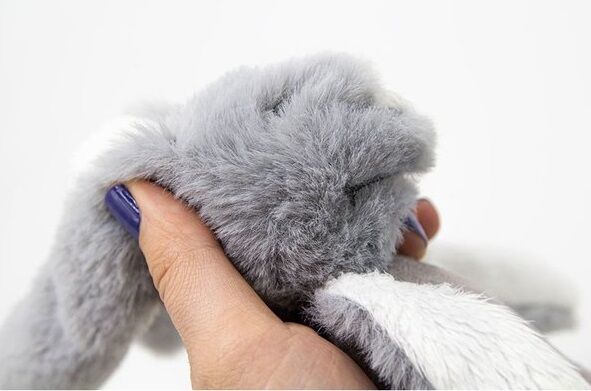 Babyjem Tutmalı Peluş Mi̇ni̇ Tavşan 842 Gri̇