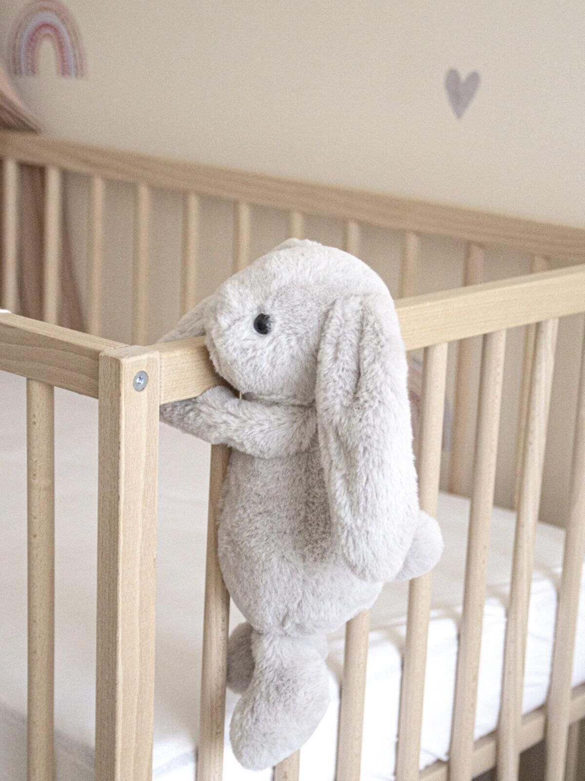 Babyjem Uyku Arkadaşım Oturabi̇len Tavşan 30 Cm 730 Gri̇