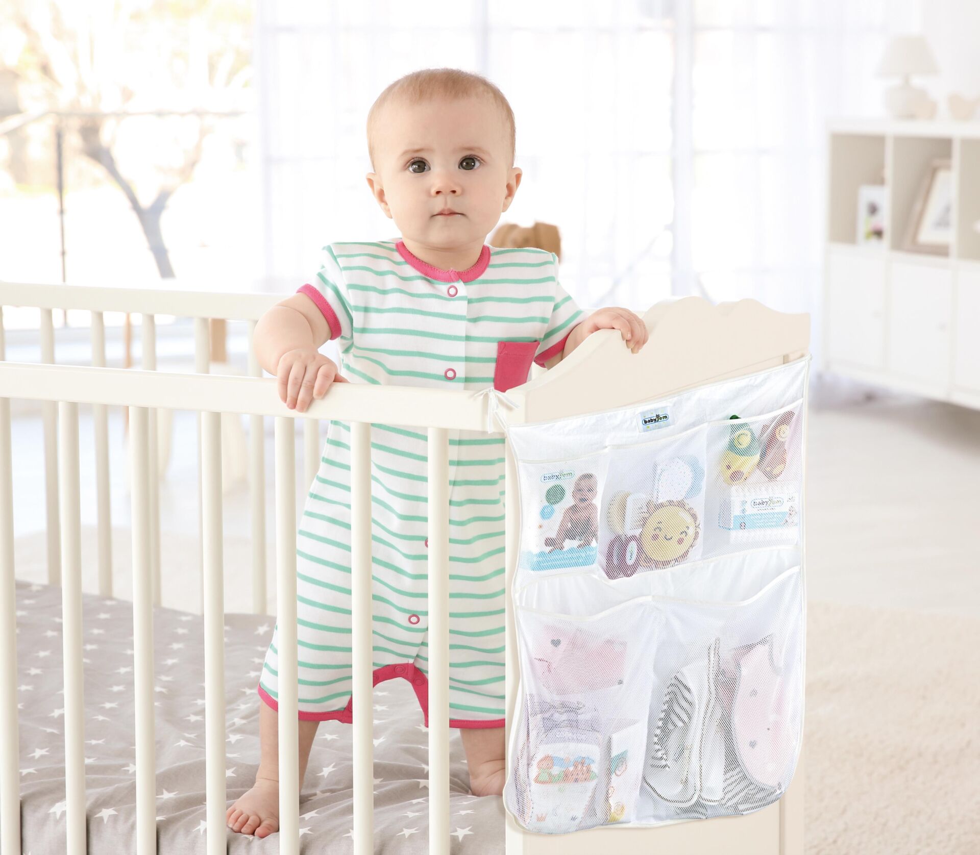 Babyjem Yatak Başı Organi̇zer 555 Beyaz