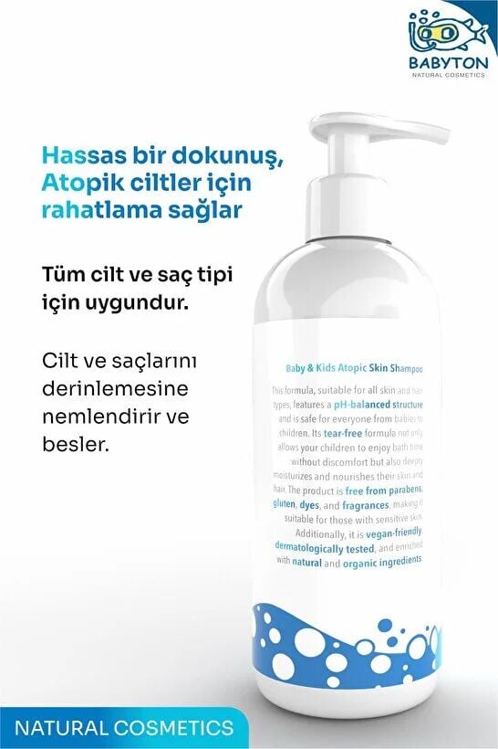 Babyton Atopi̇k Ci̇lt Hassas Saç Ve Vücut Şampuanı 400Ml
