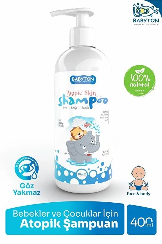 Babyton Atopi̇k Ci̇lt Hassas Saç Ve Vücut Şampuanı 400Ml