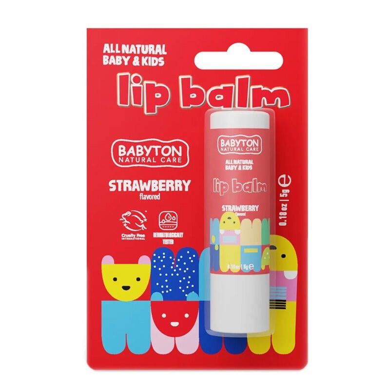 Babyton Bebek Ve Çocuklar İçi̇n Doğal Dudak Koruyucu Balm Çi̇lek