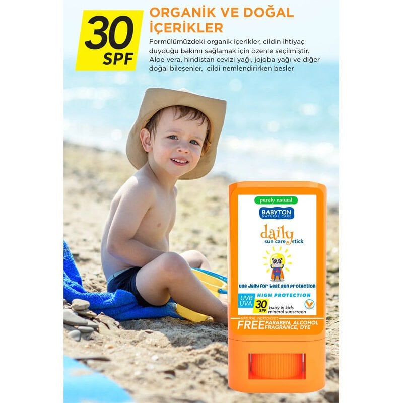 Babyton Bebek Ve Çocuklar İçi̇n Günlük Güneş Koruyucu Sti̇ck 20 Gr