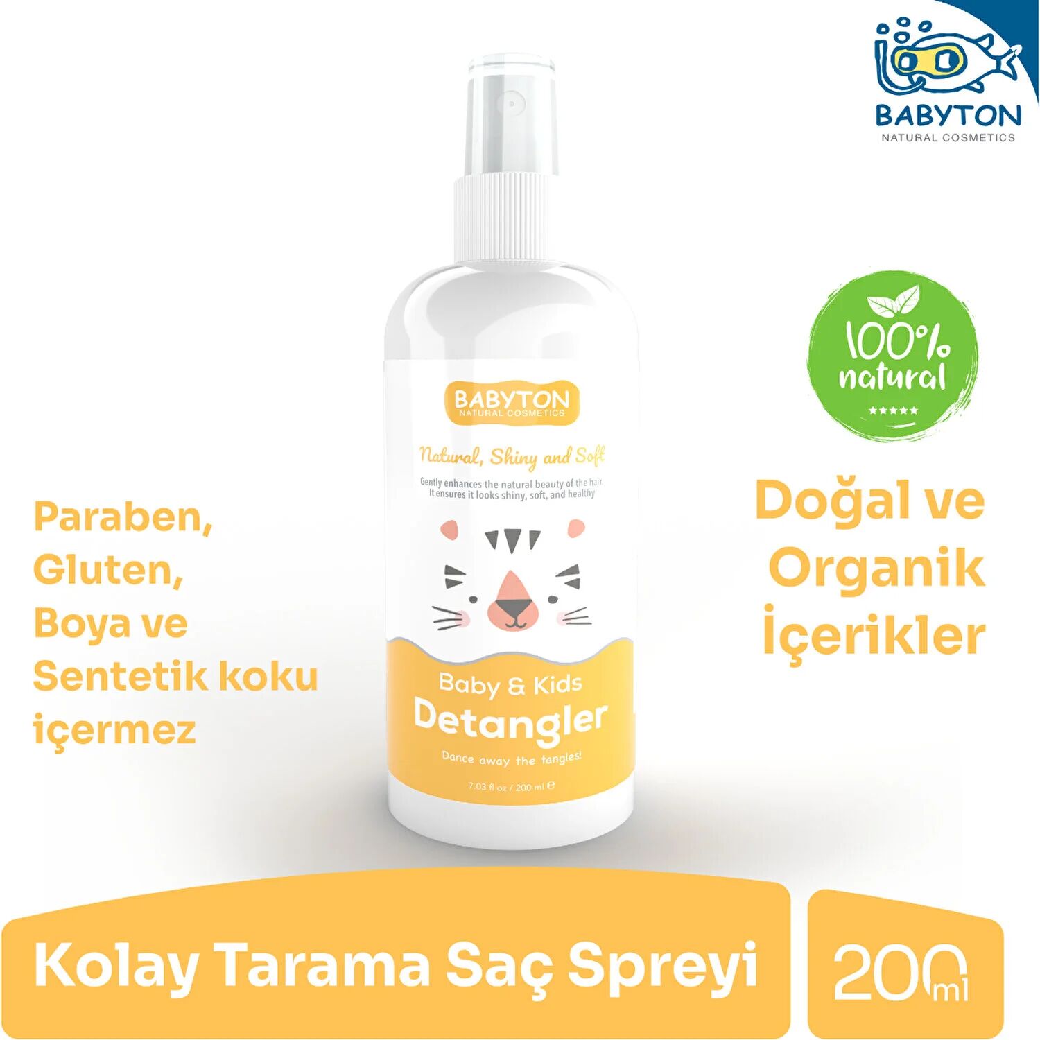 Babyton Bebek Ve Çocuklar İçi̇n Kolay Tarama Spreyi̇ 200Ml