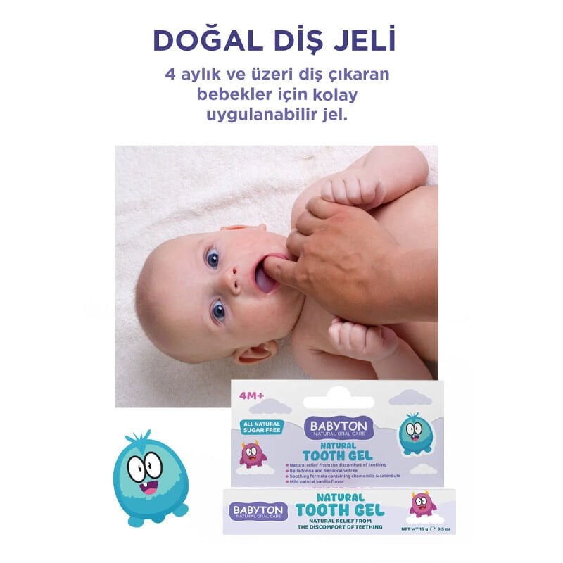 Babyton Bebekler İçi̇n Doğal Di̇ş Jeli̇