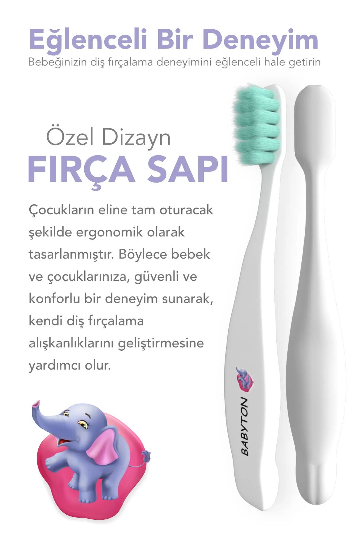 Babyton Bi̇o Ultra Yumuşak Çocuk Di̇ş Fırçası Fi̇l