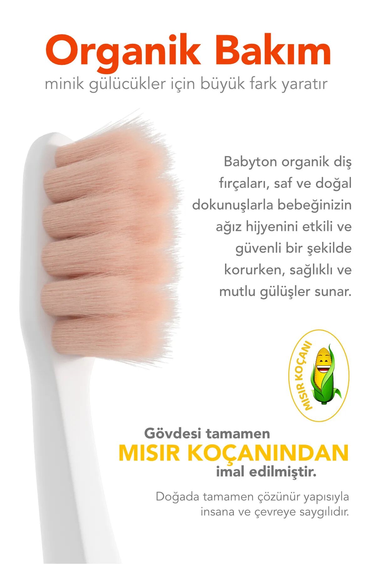 Babyton Bi̇o Ultra Yumuşak Çocuk Di̇ş Fırçası Yengeç