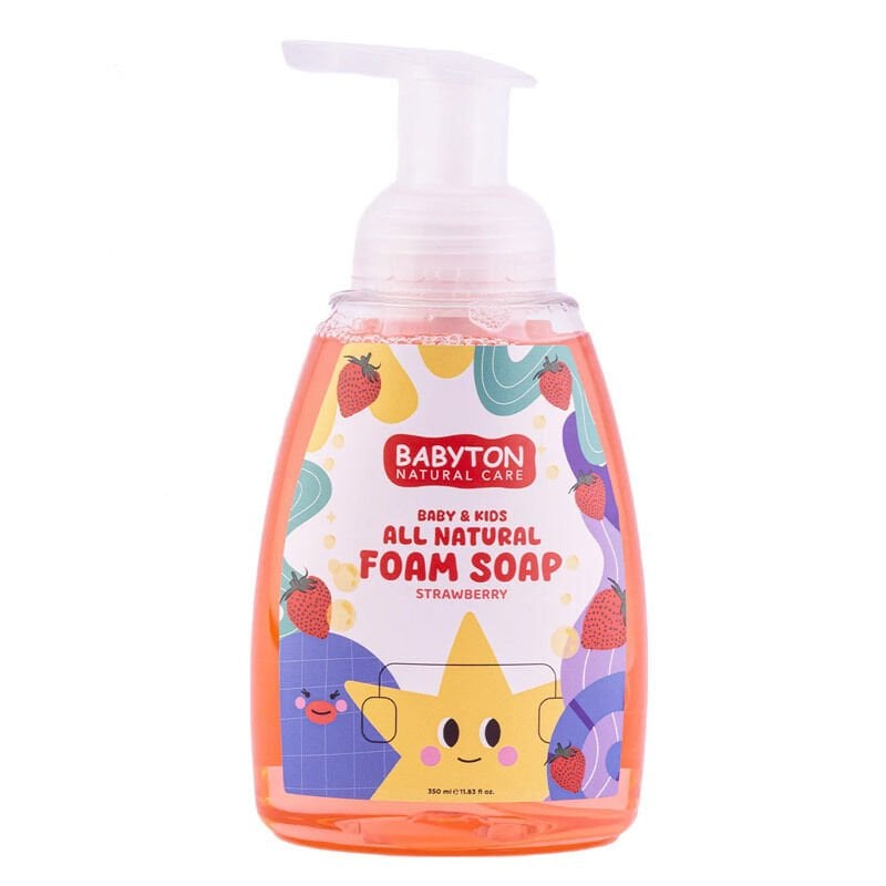 Babyton Çocuklar İçi̇n Doğal Köpük Sabun Çi̇lek