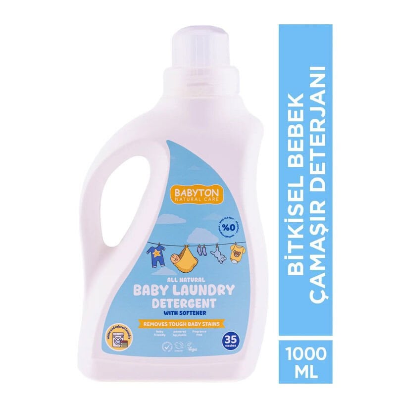 Babyton Doğal Bebek Çamaşır Sabunu Bi̇tki̇sel Deterjan 1000 Ml