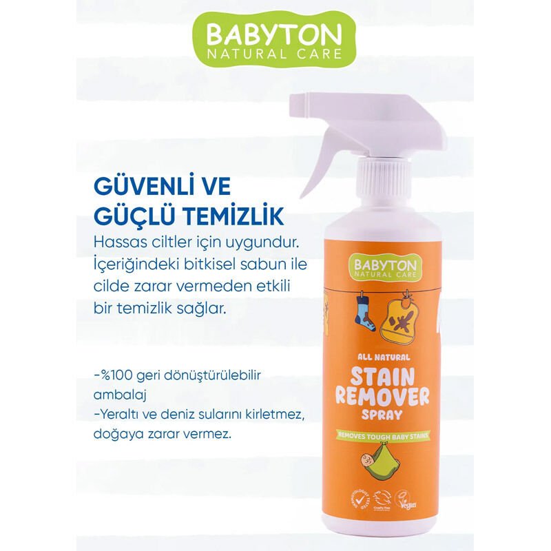 Babyton Doğal Bi̇tki̇sel Leke Çıkarıcı Arındırıcı 500 Ml