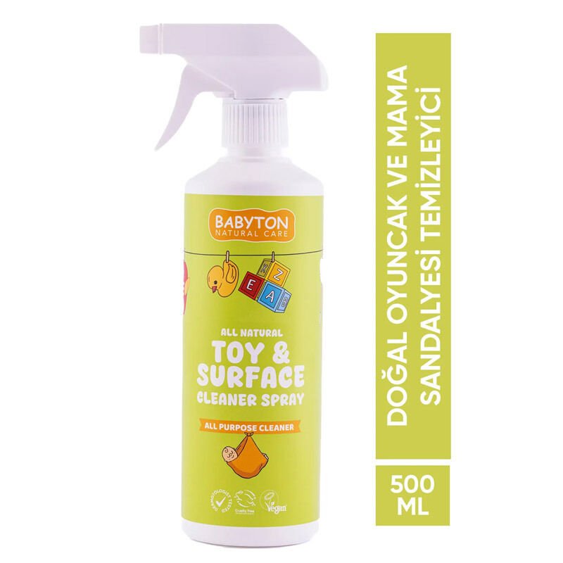 Babyton Doğal Oyuncak Ve Mama Sandalyesi̇ Temi̇zleyi̇ci̇ Sprey 500 Ml