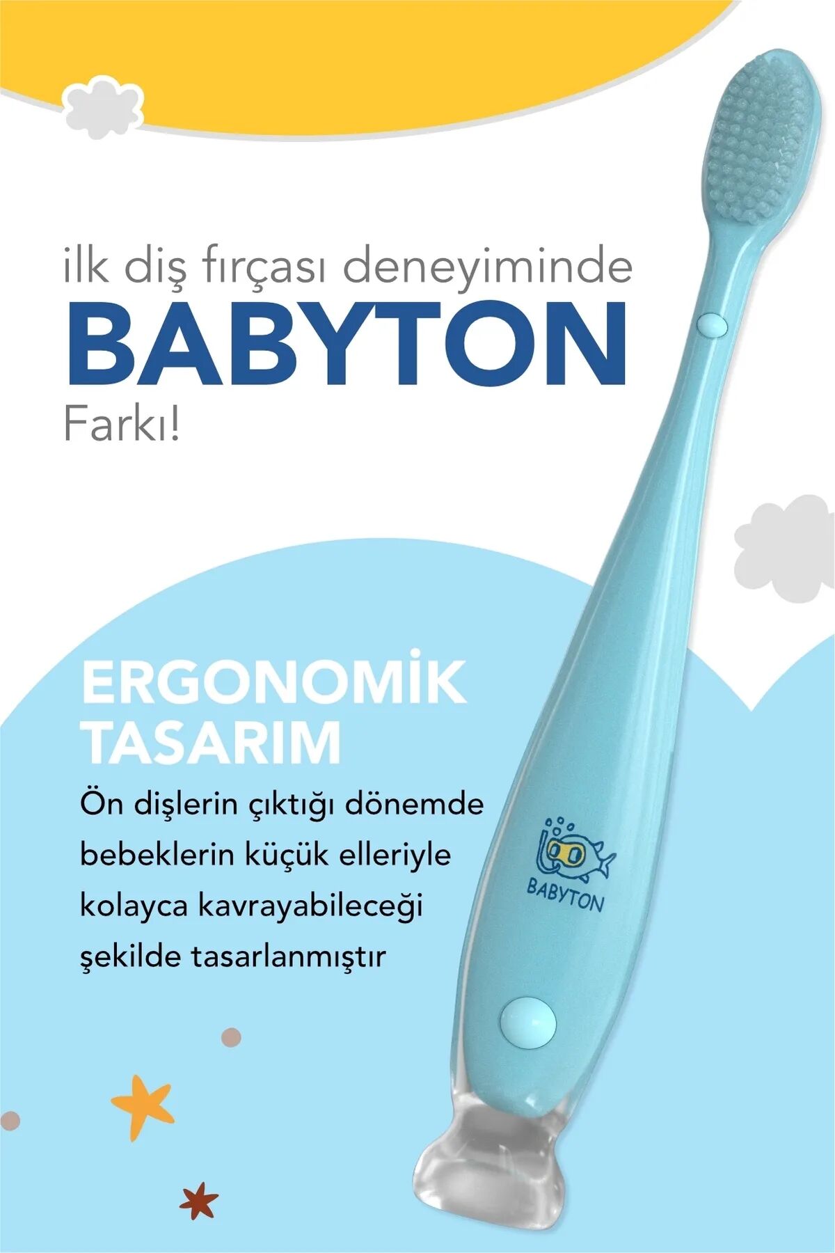 Babyton Si̇li̇kon Di̇ş Fırçası