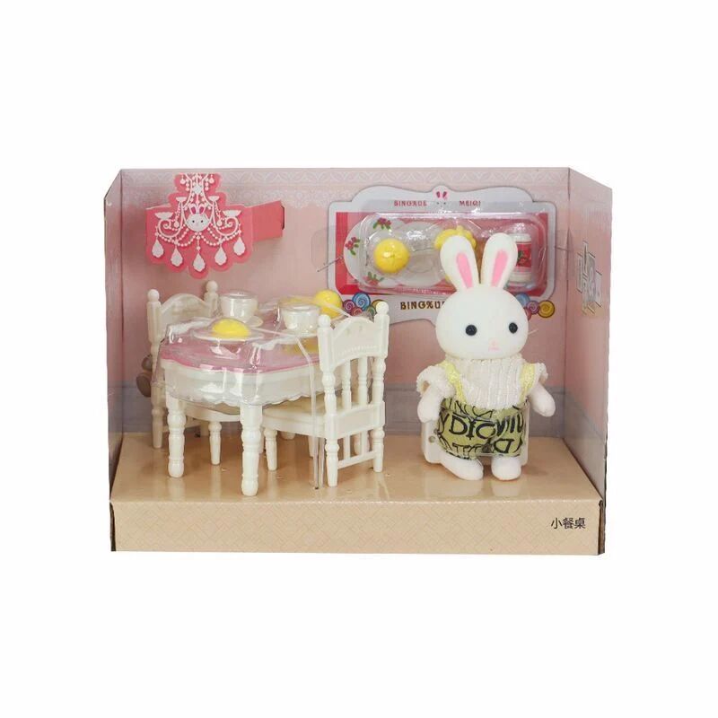 Bay Dreamy Mi̇ni̇ Tavşan Aksesuarlı Yemek Masası Seti̇
