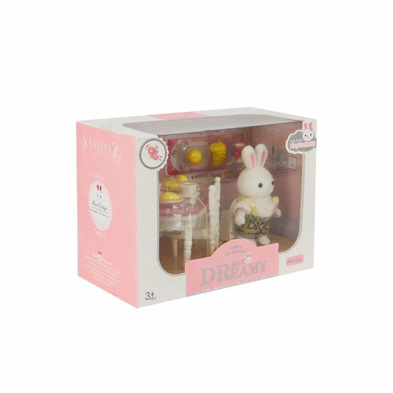 Bay Dreamy Mi̇ni̇ Tavşan Aksesuarlı Yemek Masası Seti̇