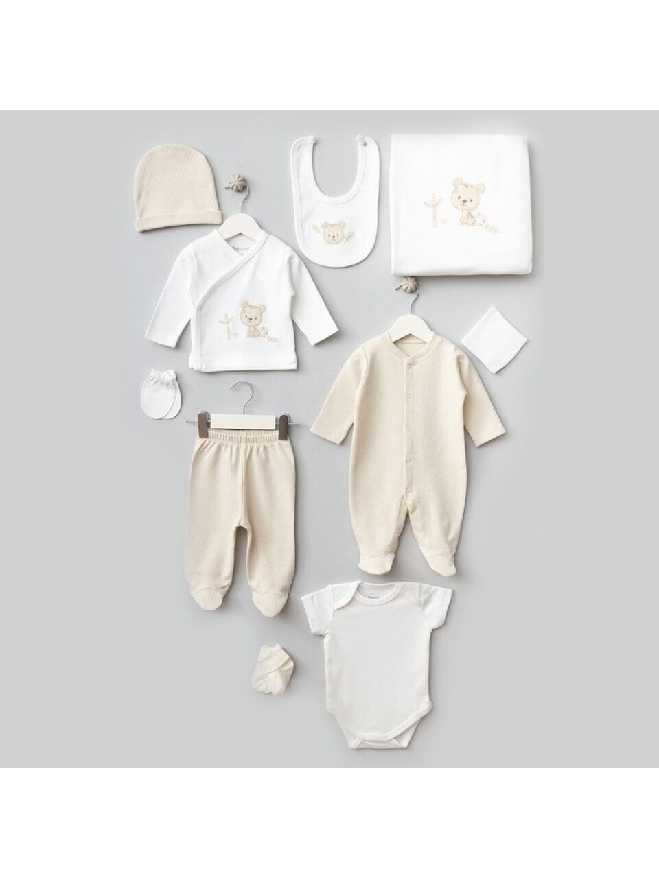 Bebi̇tof Sevi̇mli̇ Kaplan 10 Parça Hastane Çıkışı 10095 Ekru