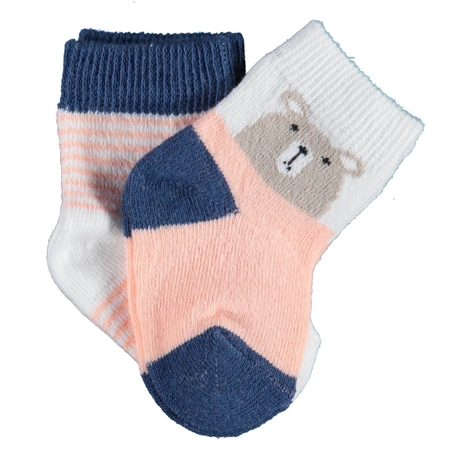 Bi̇baby Bi̇organi̇c Hello Teddy Bear 2 Li̇ Kız Çorap 68404 Ekru Somon