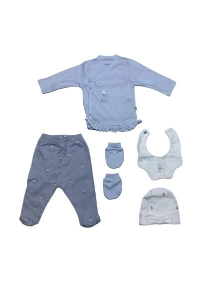 Bi̇baby Bi̇organi̇c Love Floral 5 Li̇ Hastane Çıkış Seti̇ 62360 Ekru Li̇la