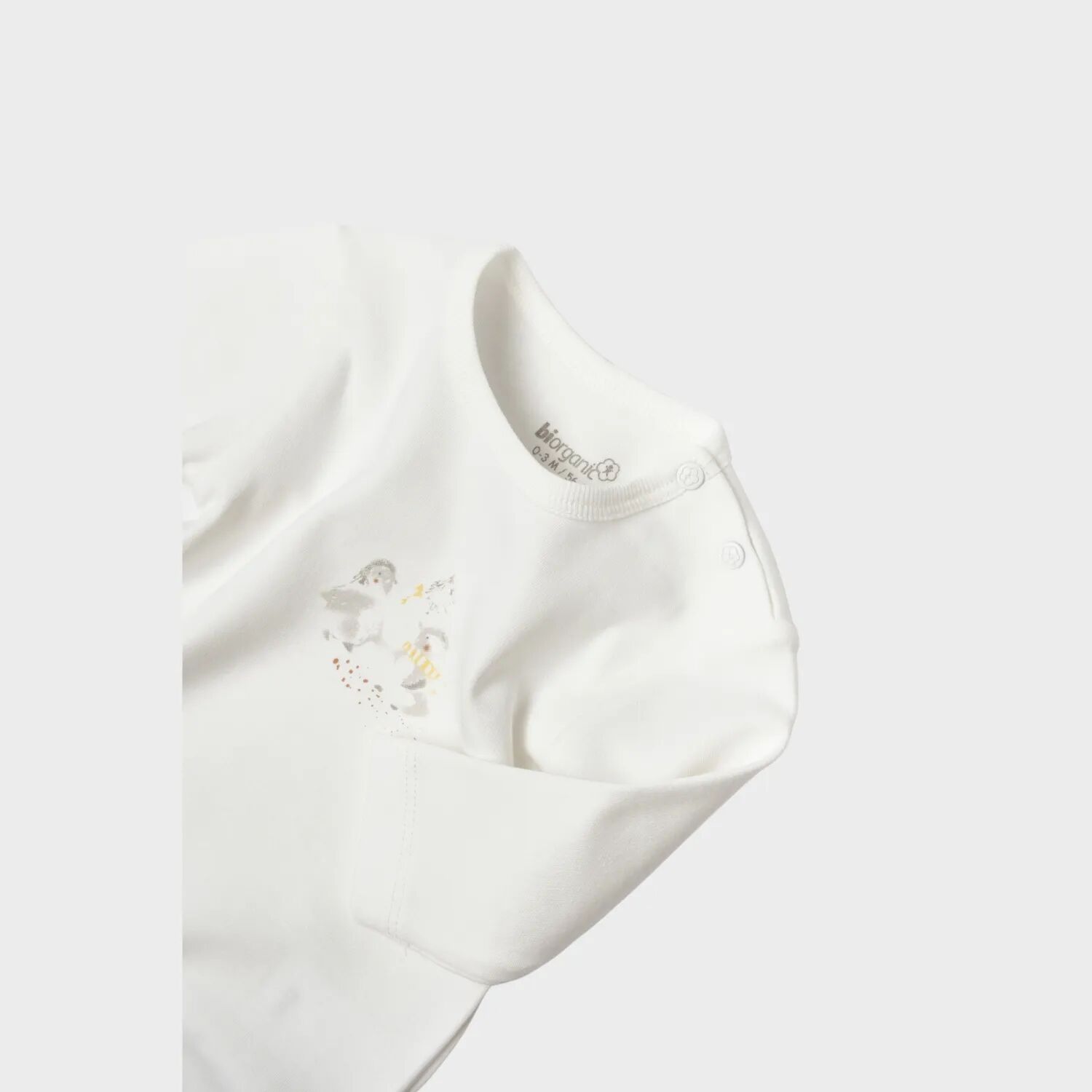 Bi̇baby Bi̇organi̇c Pengui̇n Club Bebek Body 56003 Ekru Gri̇