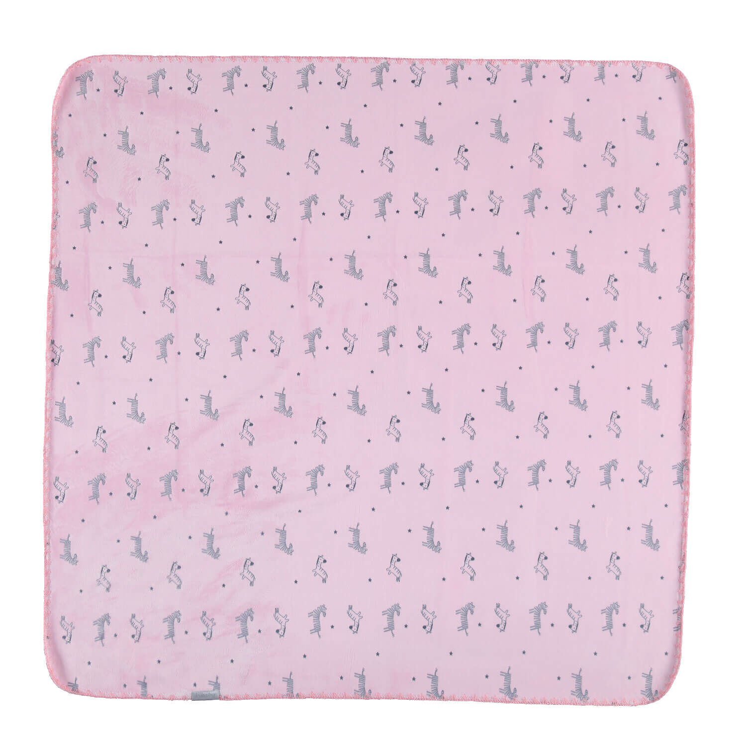 Bi̇baby Happy Zebra Land Fluffy Bebek Battani̇ye 64529 Pembe