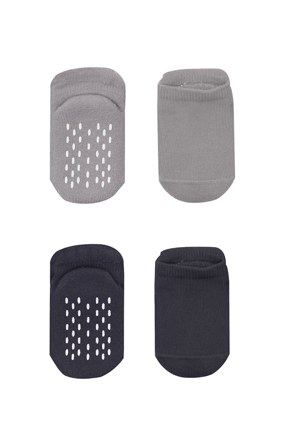 Bi̇style 2 Li̇ Altı Havlu Sneakers Kaymaz Çorap 20501 Gri̇-Antrasi̇t