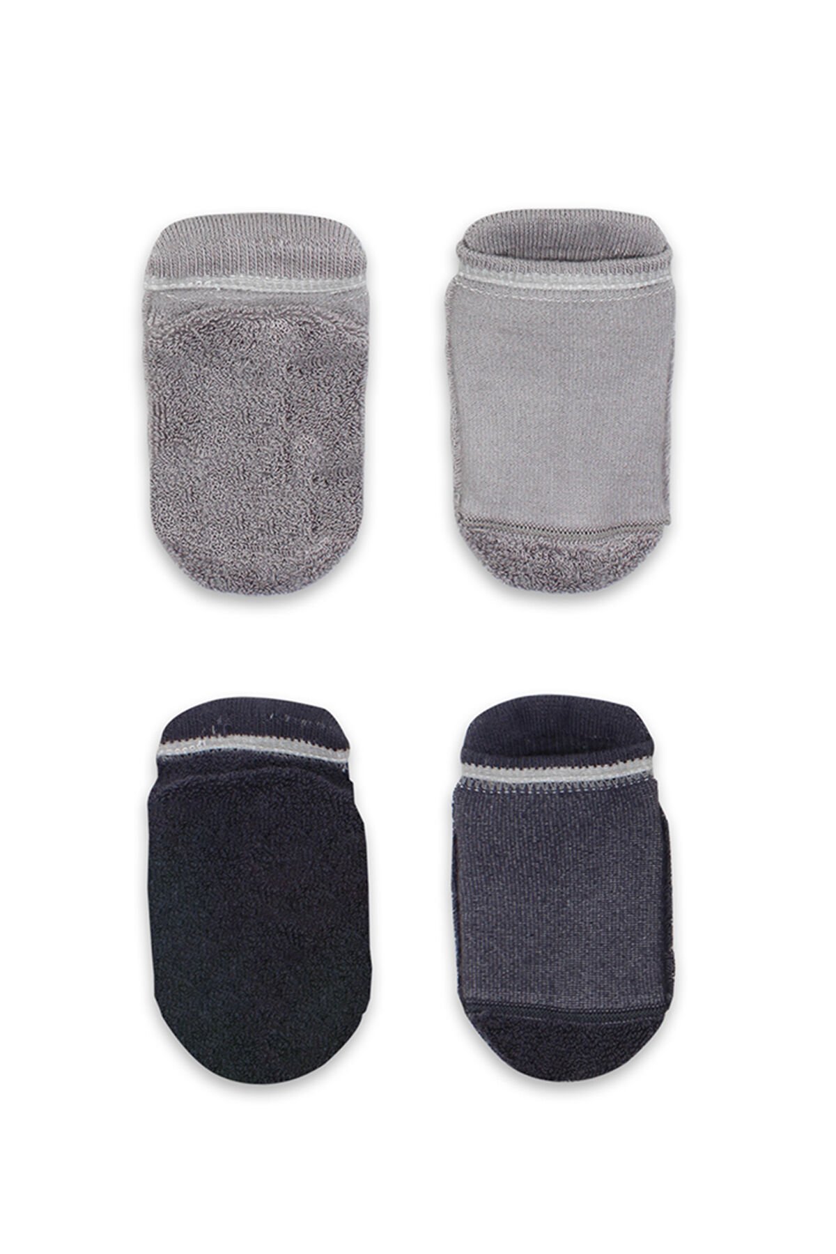 Bi̇style 2 Li̇ Altı Havlu Sneakers Kaymaz Çorap 20501 Gri̇-Antrasi̇t