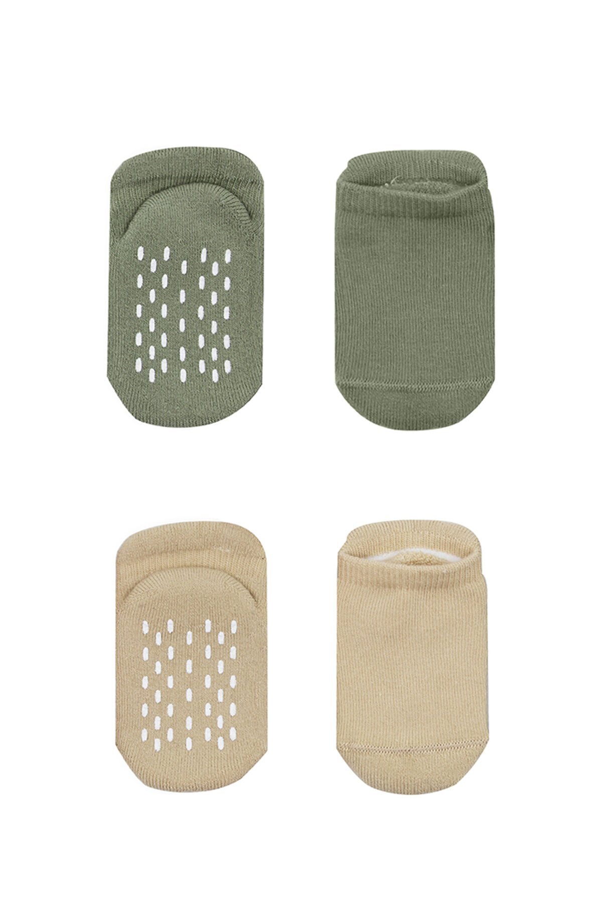 Bi̇style 2 Li̇ Altı Havlu Sneakers Kaymaz Çorap 20501 Ni̇l Bej