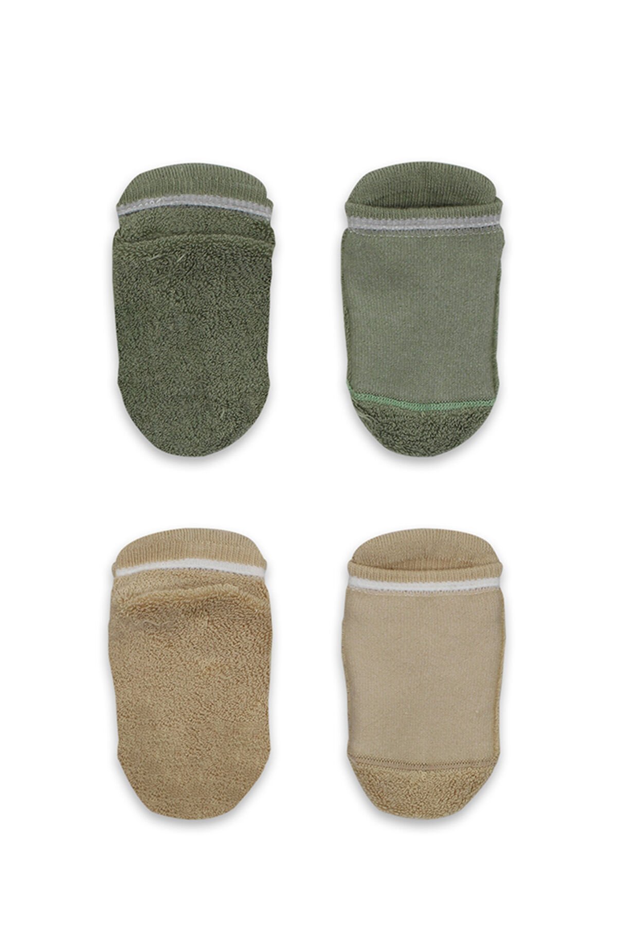 Bi̇style 2 Li̇ Altı Havlu Sneakers Kaymaz Çorap 20501 Ni̇l Bej