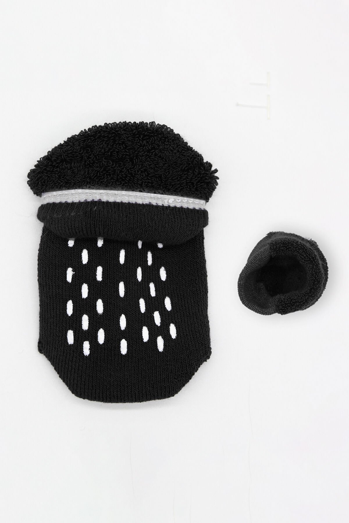 Bi̇style 2 Li̇ Altı Havlu Sneakers Kaymaz Çorap 20501 Si̇yah Ekru