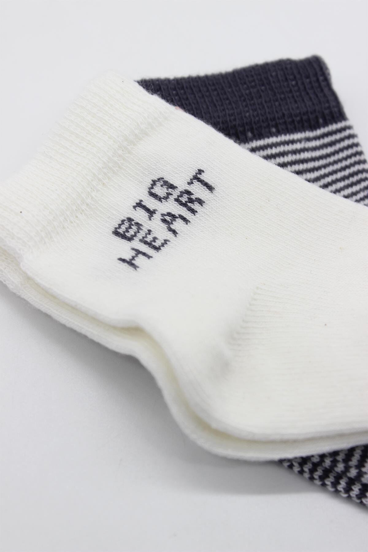 Bi̇style 2 Li̇ Bi̇g Heart Penye Soket Çorap 10117 Antrasi̇t