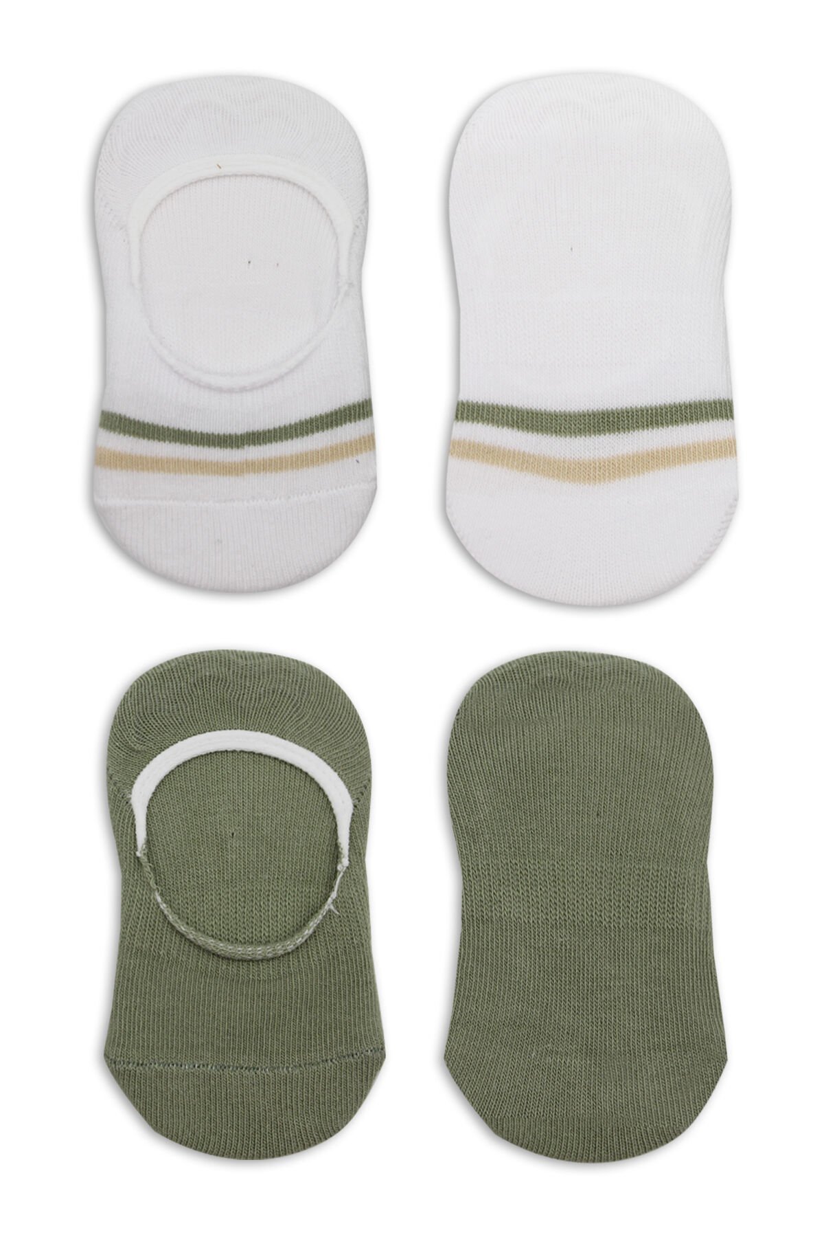 Bi̇style 2 Li̇ Penye Babet Si̇li̇kon Çemberli̇ Çorap 30102 Ni̇l Beyaz