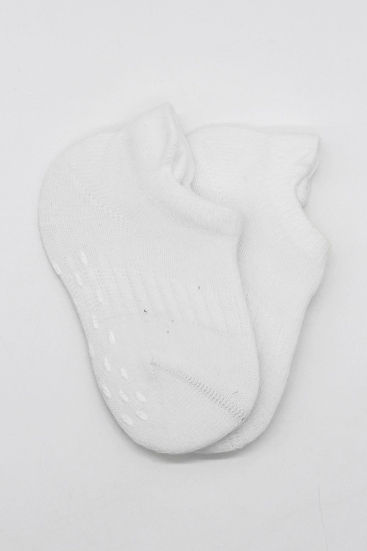 Bi̇style 2 Li̇ Sneakers Kaymaz Basi̇c Penye Çorap Bs20103 Beyaz Beyaz