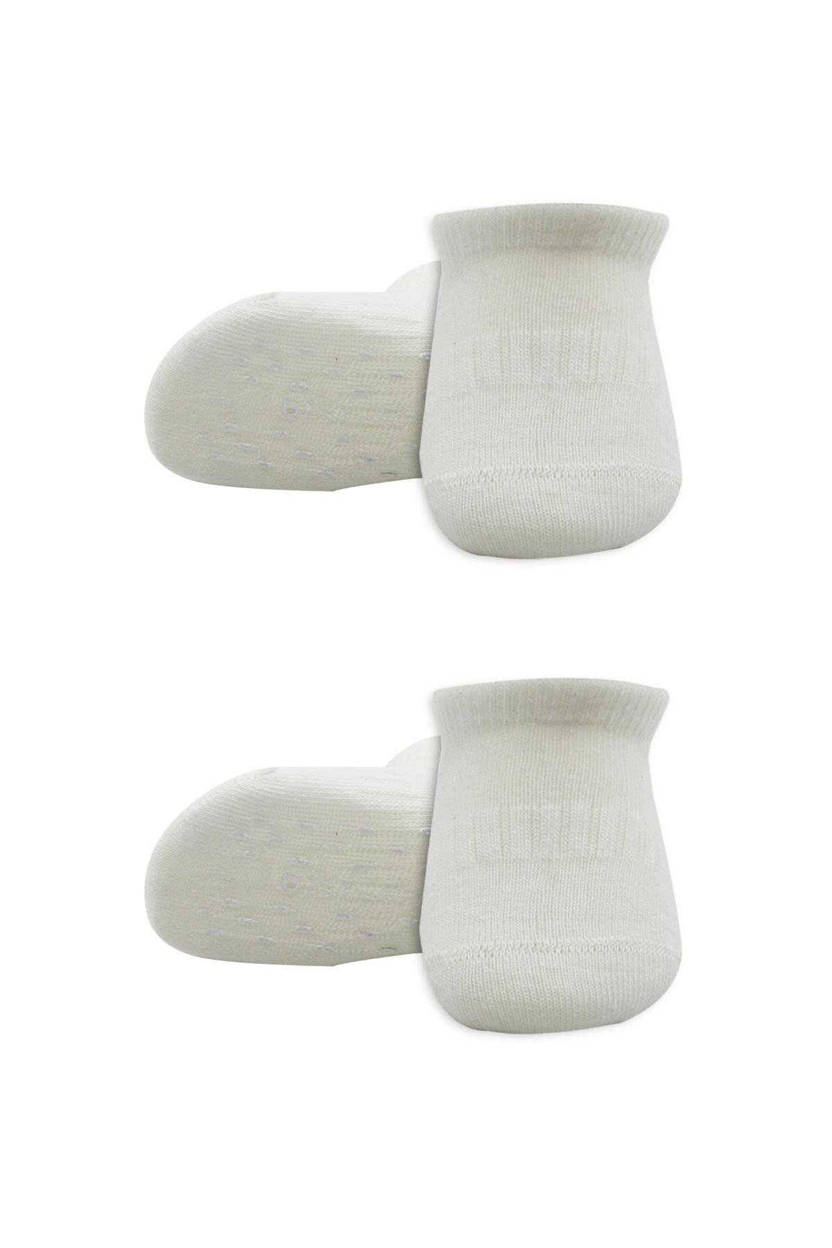 Bi̇style 2 Li̇ Sneakers Kaymaz Basi̇c Penye Çorap Bs20103 Ekru Ekru