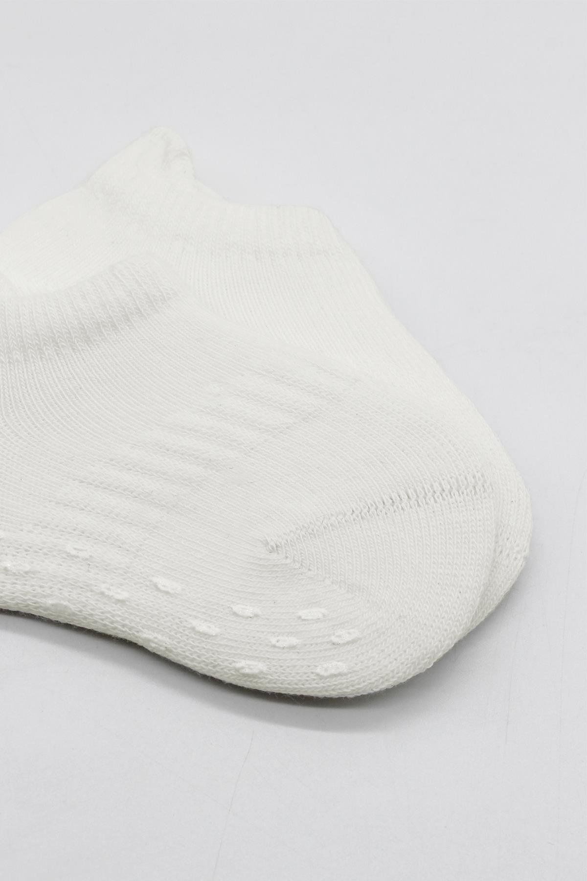 Bi̇style 2 Li̇ Sneakers Kaymaz Basi̇c Penye Çorap Bs20103 Ekru Ekru