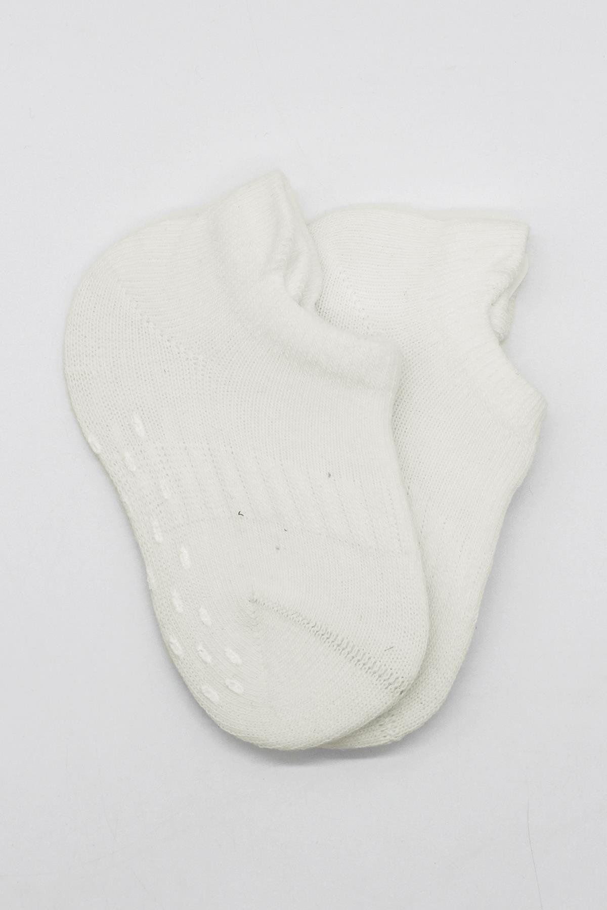 Bi̇style 2 Li̇ Sneakers Kaymaz Basi̇c Penye Çorap Bs20103 Ekru Ekru